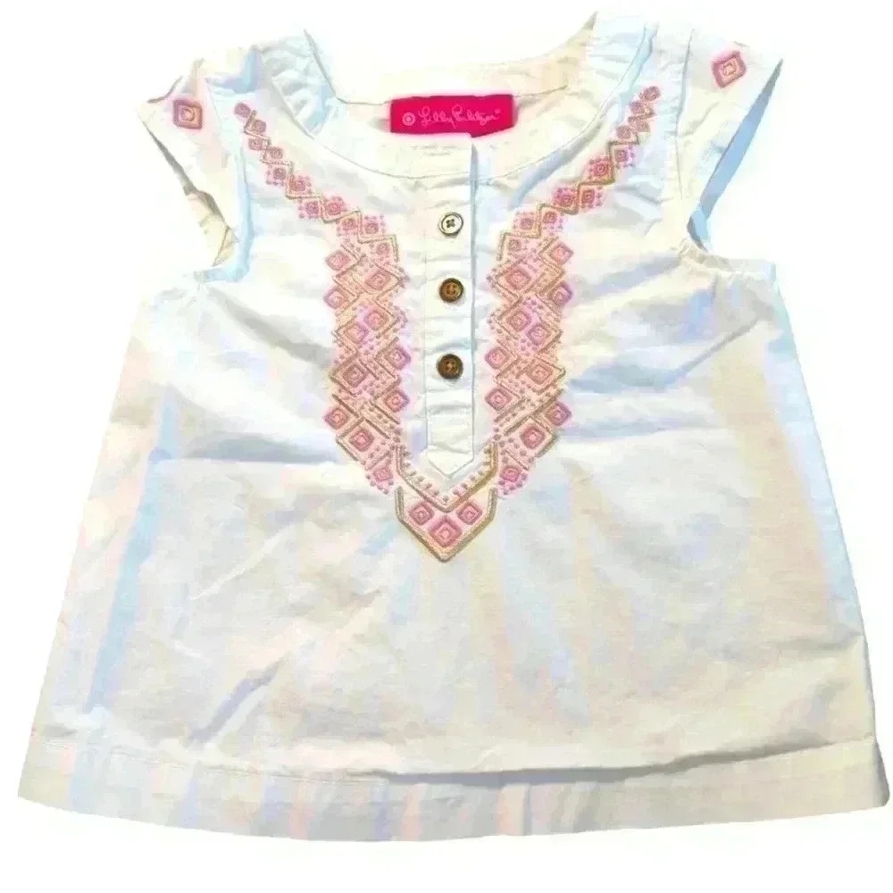 Lilly Pulitzer Embroidered Top Size 12M